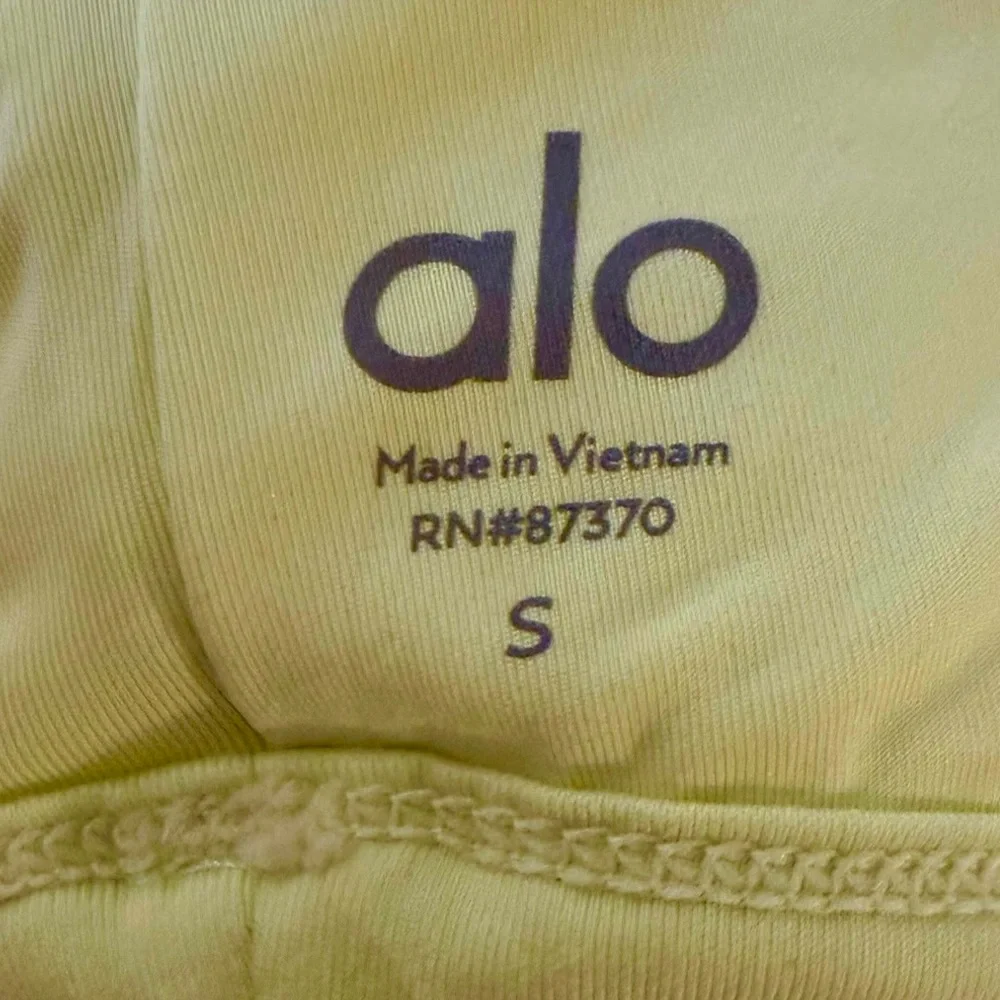 Alo Yoga United Long Bra Shock Yellow S